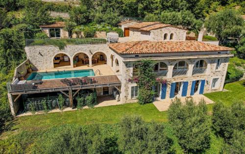 Tourrettes-sur-Loup House | Le Mas d'Azur - Villa d'exception avec vue panoramique sur la Baie des Anges