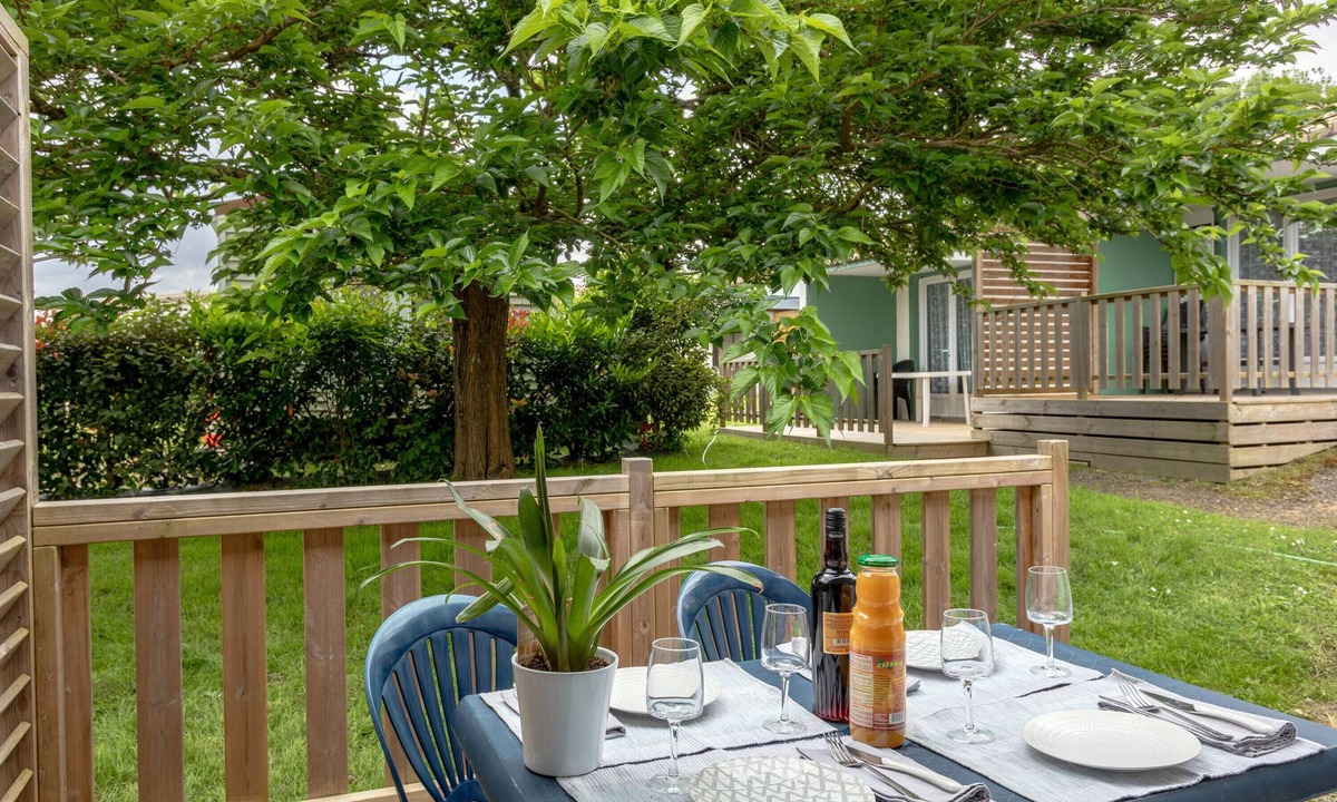 Mache Resort | Property In A Holiday Village '4 - Gîte T2 Eco' with Shared Pool, Private Terrace and Shared Garden