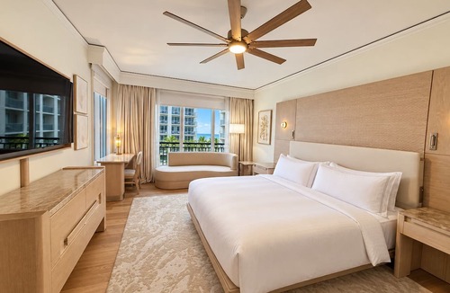 Key Biscayne Hotel | 1 Bdrm Ocean view Res. Suite w balcony, located at The Ritz, in Key Biscayne