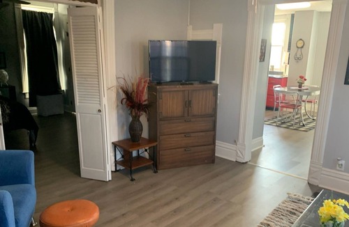 Canton Apartment | 1BR Rental with Retro Flair
