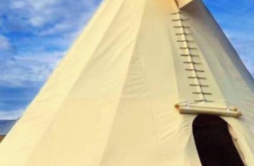 Kananaskis RV Rental | Furnished glamping tents and tipis for rent! Secure, amazing mountain scenery!