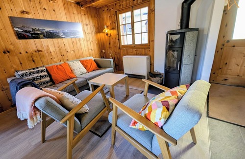 St. Luc Ski Chalet | Outside: chalet on 3 floors ideally located in the centre of the village with entrance on the 1st fl