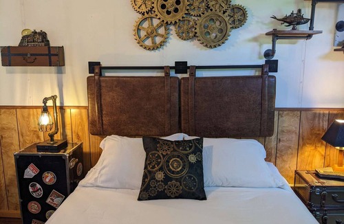 Sequim Hotel | Steampunk Train at Olympic Railway Inn - Pet Friendly