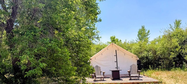 13 Acres. Animas River. One Safari Tent. Come Stay Awhile. in Durango