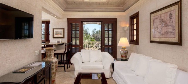 1BR/2BA Suite - Kitchen, Living Room & Balcony - Private Resort on Crane Beach!n in St. Philip