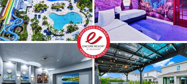 Alluring Home With Private Pool And Waterpark & Resort Access Near Disney At Encore Resorts Reunion - 280Sf in Loughman