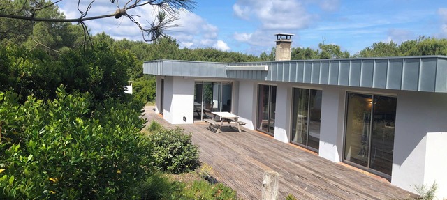 CAP FERRET modern villa, direct ocean access, pine forest view 8-10 people in Cap-Ferret