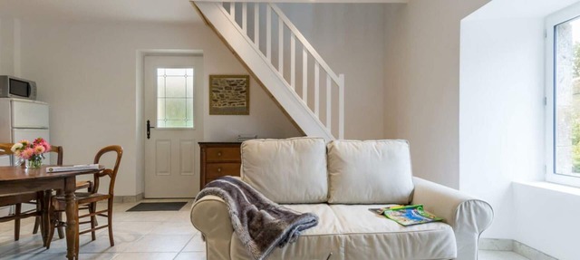 Charming Normandy cottage with wood stove and private yard in Bourguenolles