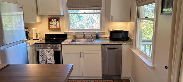 Charming studio in lovely Topping with AC, WiFi that has stunning water views! in Topping