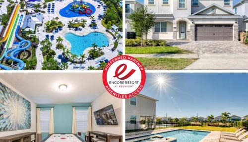 Chic Home With Private Pool, Game Room And Waterpark & Resort Access Near Disney At Encore Resorts Reunion - 320Au in Orlando