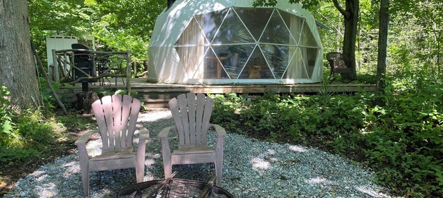 Forest nestled GeoDome with Beautiful views of Lake Erie! n in Rodney