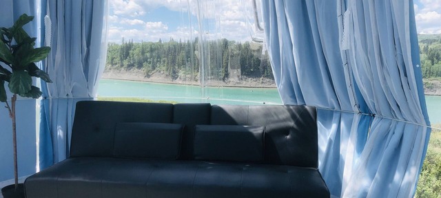 Glamping domes 4 with lake views in Ghost Lake