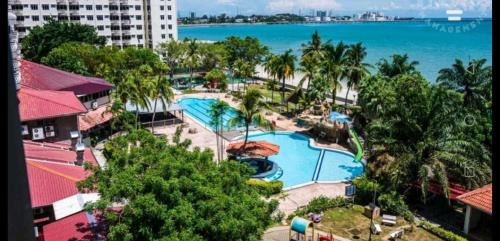 Glory beach resort 2 bedroom seaview apartment in Port Dickson