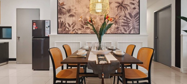 IndoChina Chic 3BR @ MVertica | MRT+Netflx+Carpark in Kuala Lumpur
