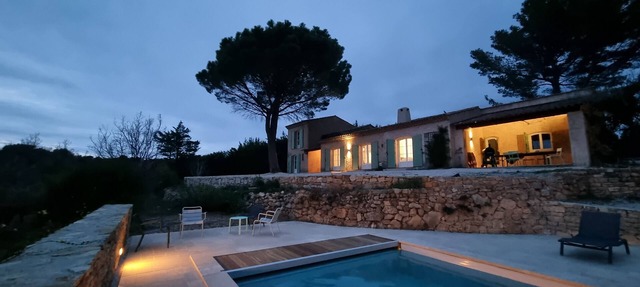magnificent villa with the most beautiful view of Tourtour and private pool in tourtour