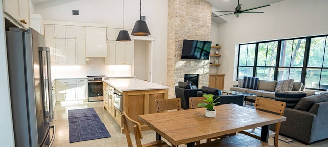 Midnight Oaks Retreat features privacy, and abundant space for r&r in Bryan
