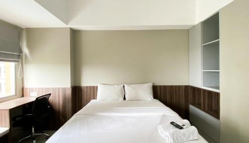 Modern Look and Tidy Studio Gateway Park LRT City Jatibening Apartment By Travelio in Bekasi
