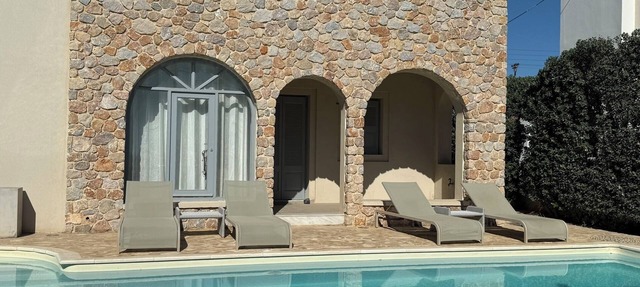 Monolithos Pool Villa by the Beach in Santorini