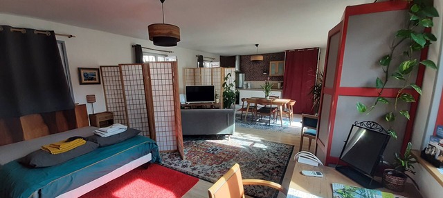 Nice loft with south west terrace in Orbec