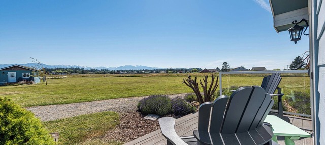 Panoramic Mountain views from your King room in Sequim
