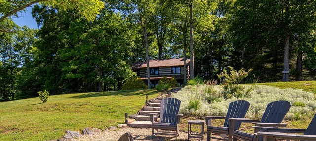Rustic Log Cabin Near Todd with Hot Tub, Fire Pit & Mountain Views in Todd