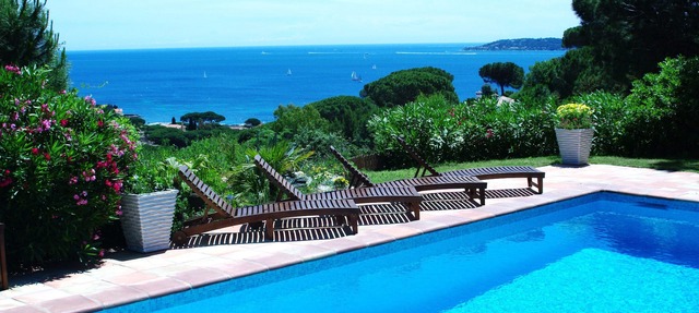 Sainte-Maxime: beautiful Villa with Spa, swimming pool and amizing view of gulf of St Tropez in Sainte-Maxime