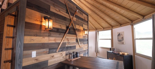 Snowy Range Yurt Cabins - Orange Yurt in Centennial