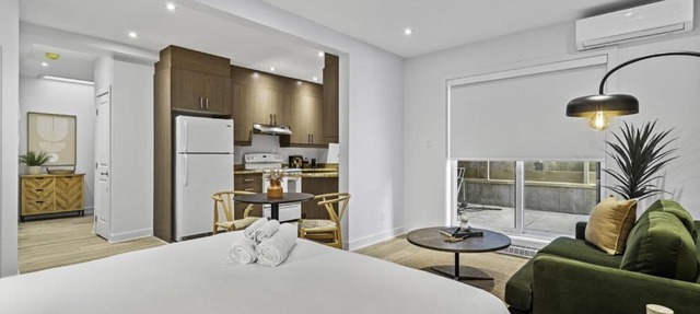 Stylish Open-Space Studio by Jean Talon Market in Montreal