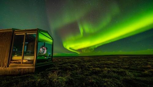 Tiny Glass lodge in Selfoss