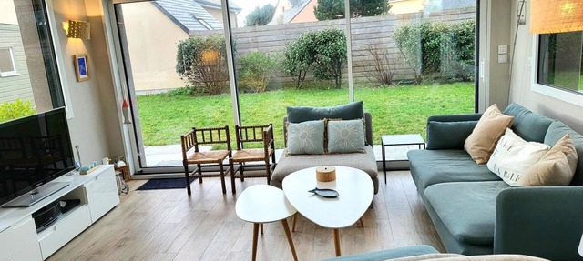 Villa "Des Havres" with Private Terrace, Garden, and Wi-Fi in Saint-Germain-sur-Ay