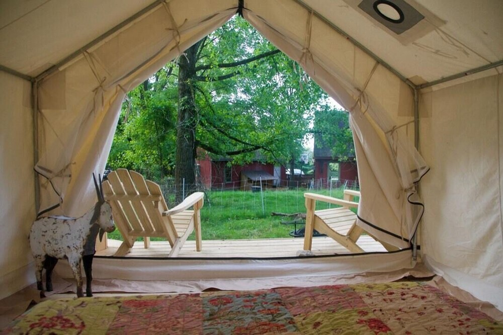 Great Barrington RV Rental | Tentrr Signature Site - Great Barrington Glamping With Goats and Bunnies on Prop