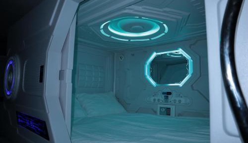 Double bed Capsule - Shared Bathroom